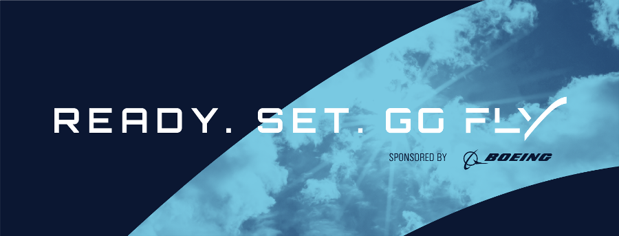 GoFly Boeing logo GoFly Boeing logo